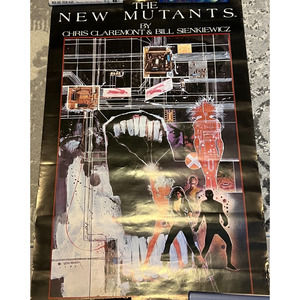 NEW MUTANTS BILL SIRNKIEWICZ POSTER Original Vintage MARVEL 1984 NEW RARE